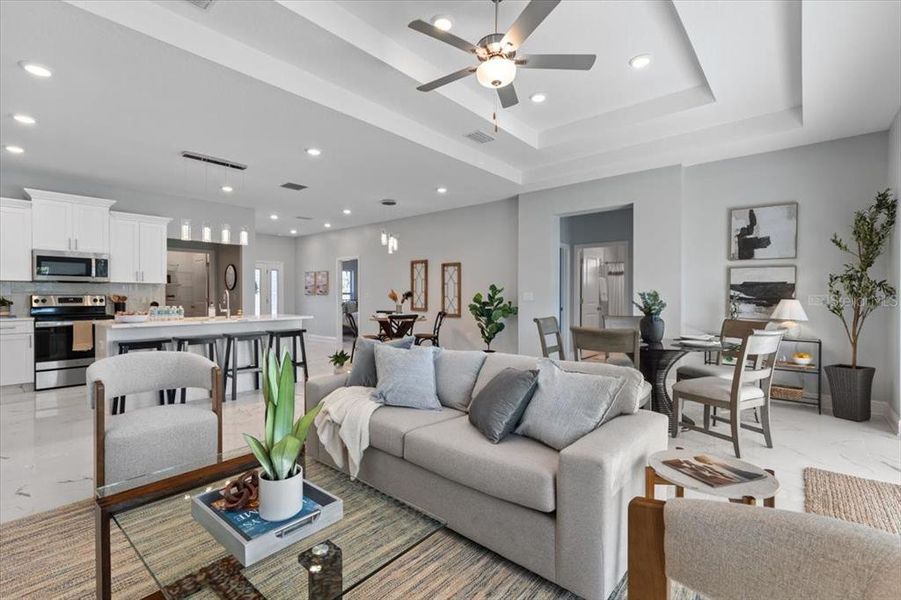 Furnished interior view inside a new home in , Tampa (Image 20).