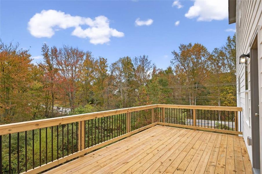 Exterior details and patio area of a home in Garrett Preserve, Douglasville (Image 3).