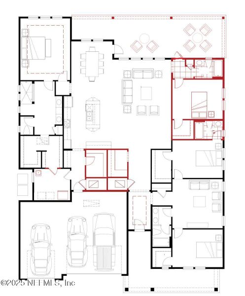 2D floor plan layout of this home in SilverLeaf, St. Augustine, FL (Image 4). 2D floor plan layout of this home in SilverLeaf, St. Augustine, FL (Image 4).