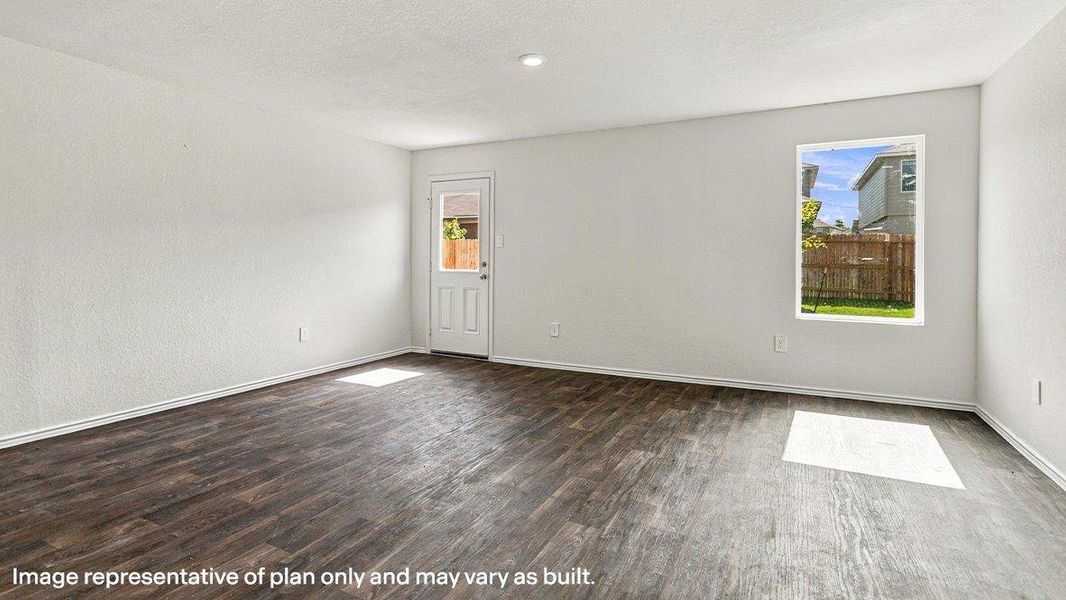 Representative unfurnished interior of a home built from the The Altaria by D.R. Horton in Seneca Trails, Leon Valley (Image 27).