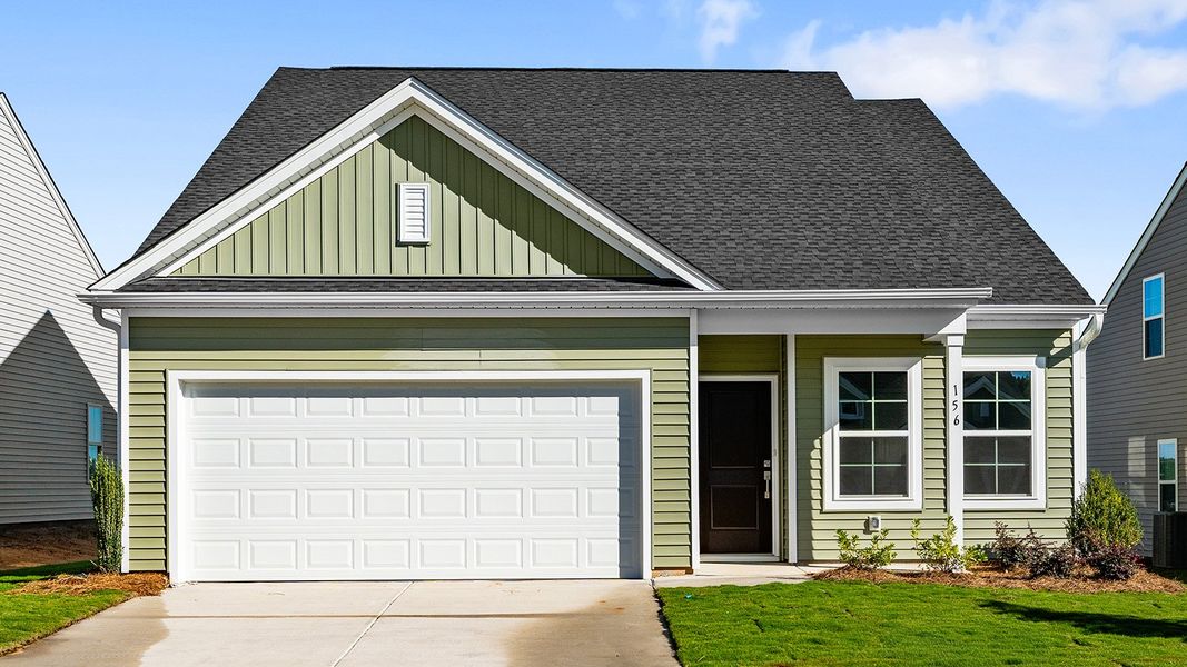 Front exterior of a new home in Fieldstone, Lexington, NC, highlighting curb appeal (Image 1). Front exterior of a new home in Fieldstone, Lexington, NC, highlighting curb appeal (Image 1).