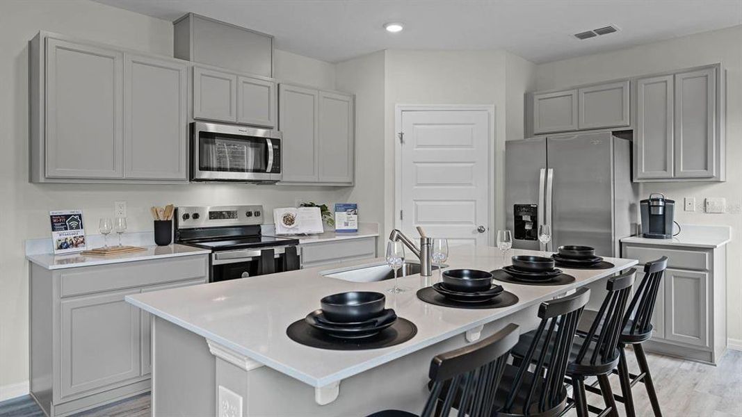 Furnished interior view inside a new home in Magnolia Pointe, Umatilla (Image 16).