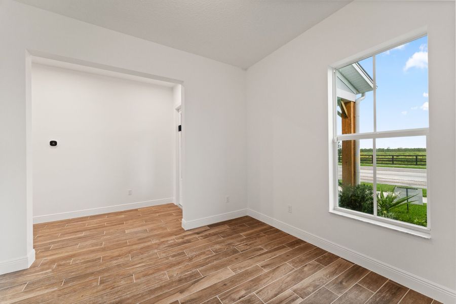 Representative unfurnished interior of a home built from the Bellis by Mattamy Homes in Newfield - Rosette Park, Palm City (Image 9).