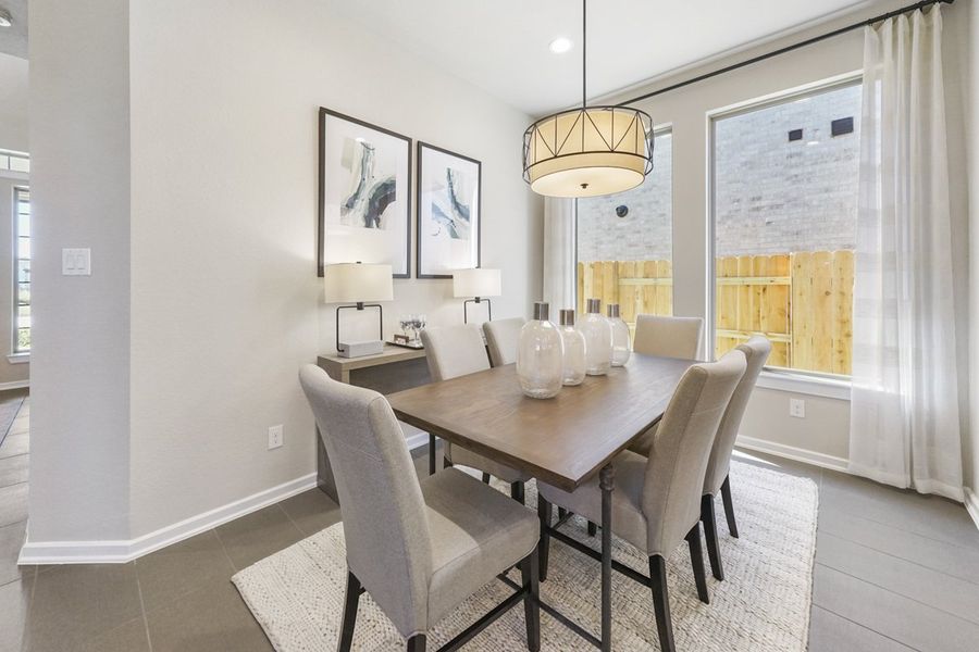 Furnished interior view inside a new home in Wood Leaf Reserve, Tomball (Image 31).