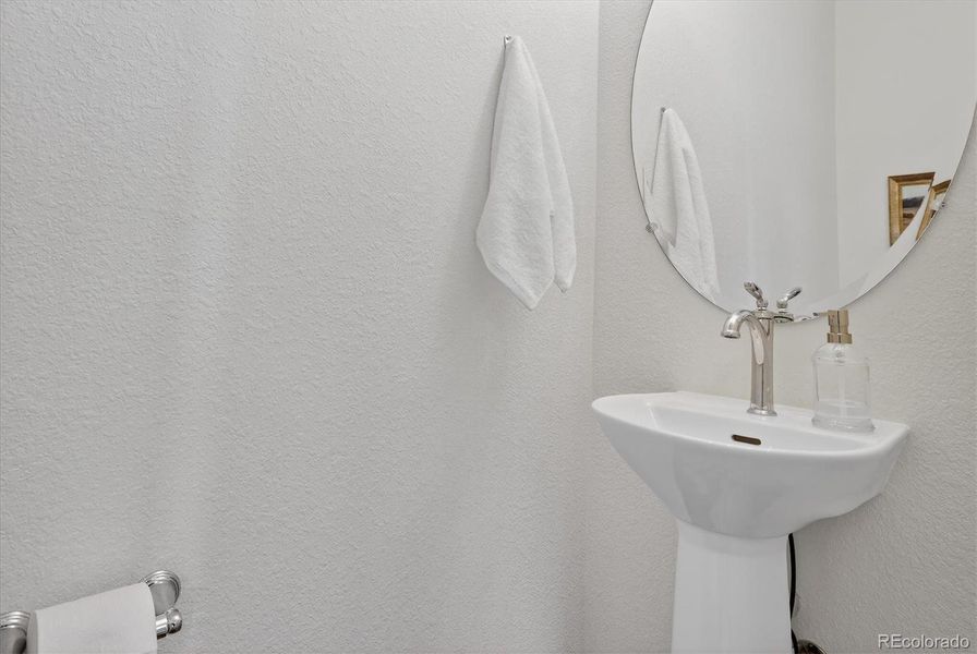 1/2 bath on the main level