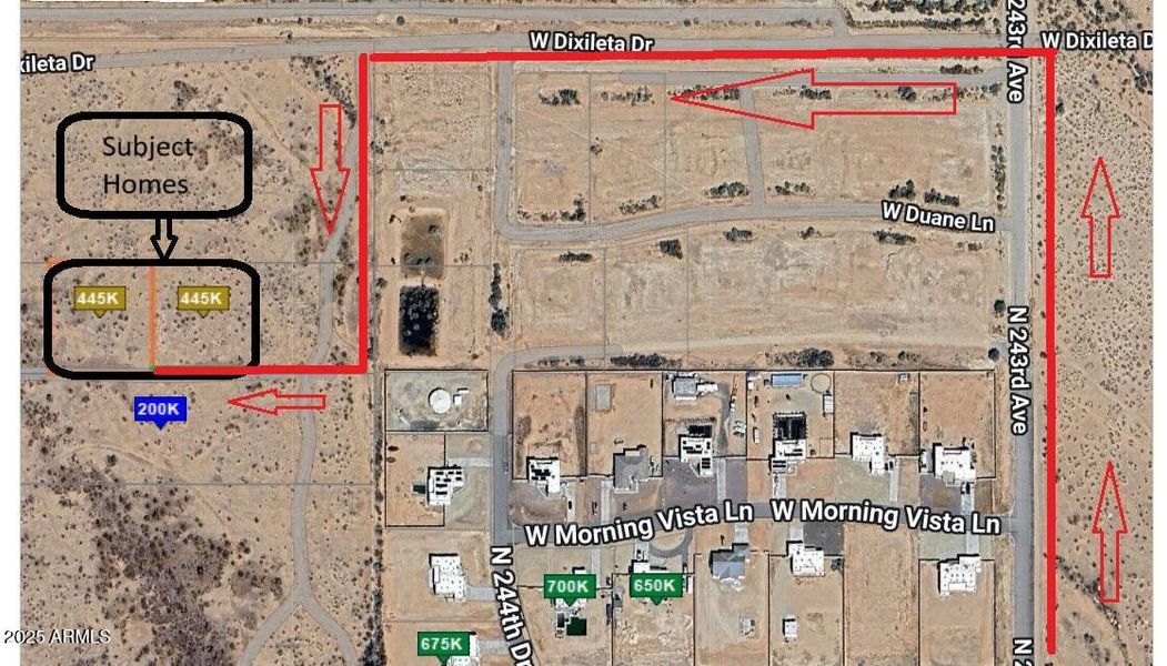 Direction Map Duane ln