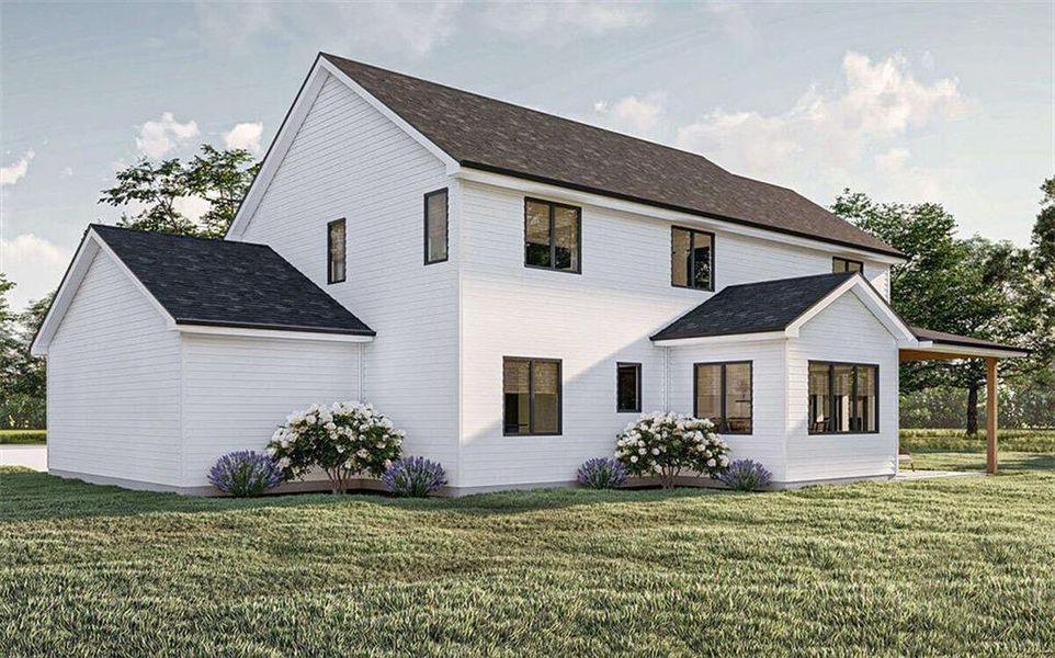 Exterior details and patio area of a home in , Cumming (Image 4). Exterior details and patio area of a home in , Cumming (Image 4).