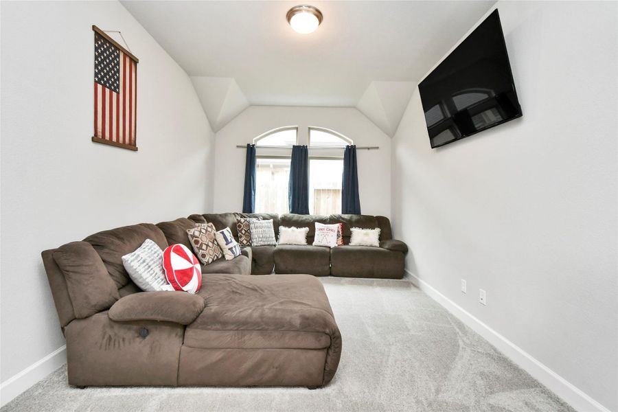 Furnished interior view inside a new home in Cross Creek West 55', Fulshear (Image 18).