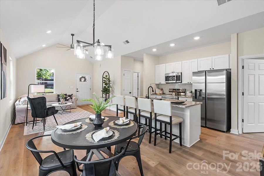 Furnished interior view inside a new home in , Spencer (Image 8).