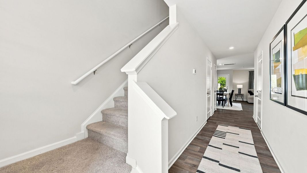Spacious, unfurnished interior of a new home in The Townes at Hunter Hill, Rocky Mount (Image 20).