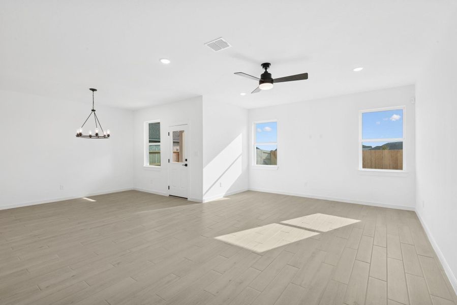 Spacious, unfurnished interior of a new home in River Ranch Trails, Dayton (Image 29). Spacious, unfurnished interior of a new home in River Ranch Trails, Dayton (Image 29).