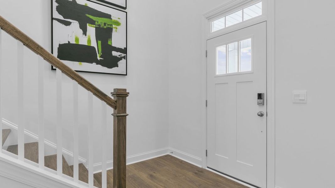 Representative unfurnished interior of a home built from the Jordan by D.R. Horton in Kalas Falls, Wake Forest (Image 23). Representative unfurnished interior of a home built from the Jordan by D.R. Horton in Kalas Falls, Wake Forest (Image 23).