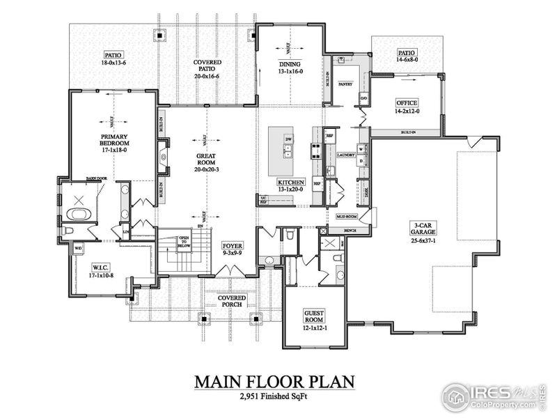 2D floor plan layout of this home in , Berthoud, CO (Image 3).