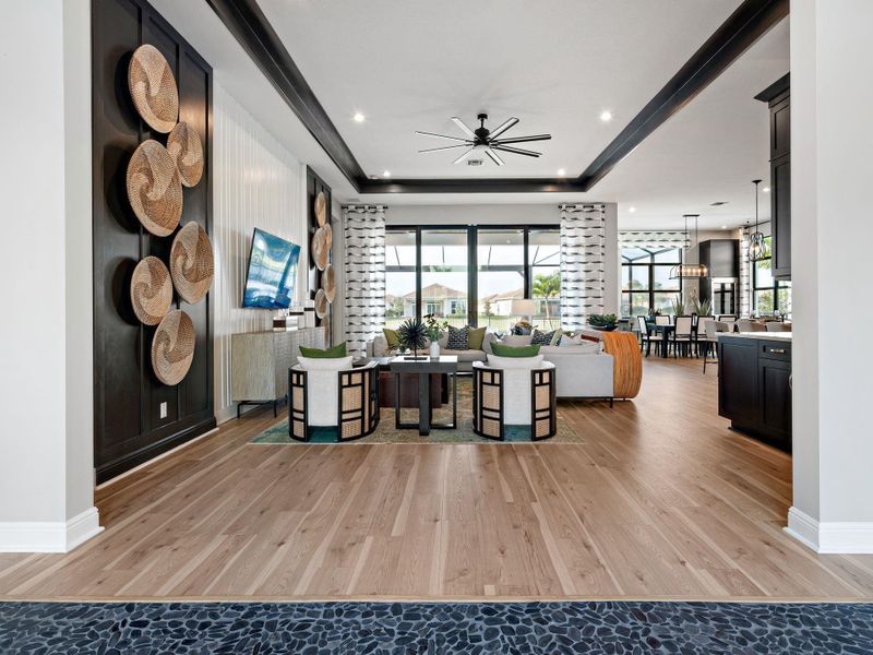 Furnished interior view inside a new home in , Port St. Lucie (Image 12).