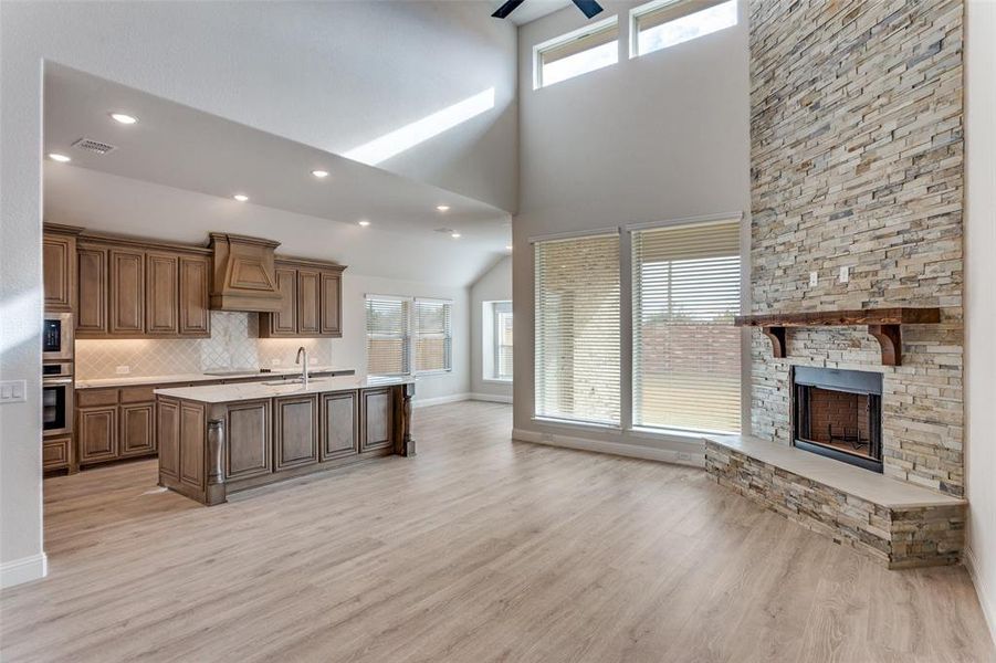 Furnished interior view inside a new home in Mockingbird Hills 60-65, Joshua (Image 6).