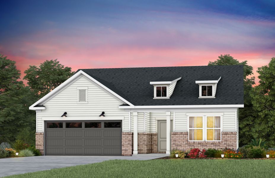 Representative exterior photo of a completed home built from the Bedrock by Pulte Homes in Michaux Gardens, Belmont, NC (Image 24). Representative exterior photo of a completed home built from the Bedrock by Pulte Homes in Michaux Gardens, Belmont, NC (Image 24).