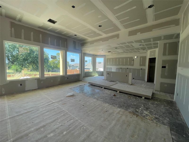 Open concept kitchen and living room perfect for entertaining. Open concept kitchen and living room perfect for entertaining.