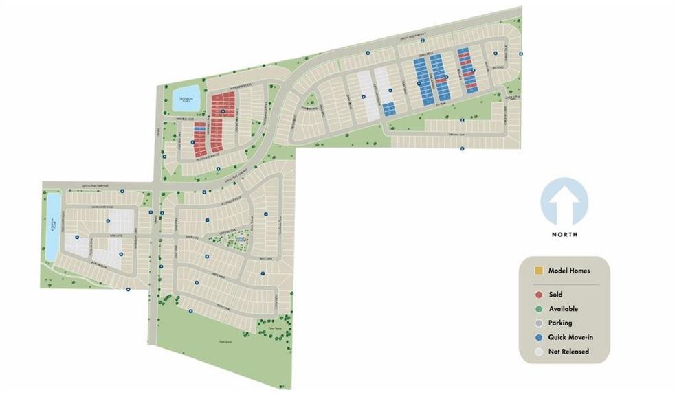 2D floor plan layout of this home in Trails of Lavon - Spring Series, Lavon, TX (Image 3).