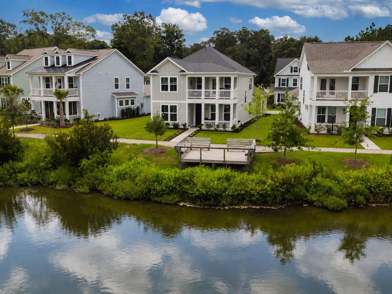 Front exterior of a new home in Twin Lakes, Johns Island, SC, highlighting curb appeal (Image 24).