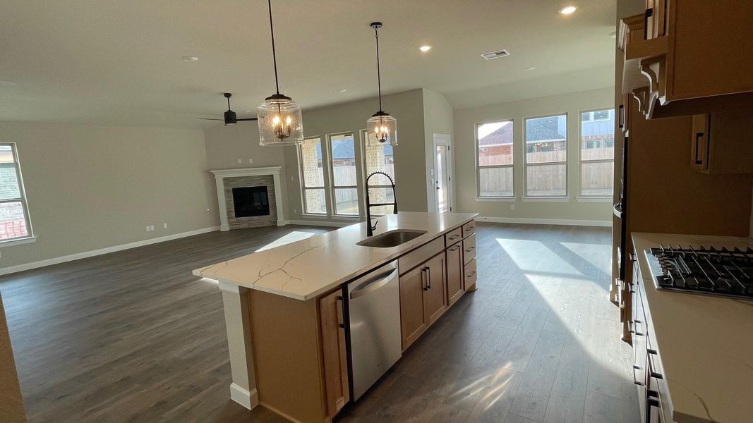 Furnished interior view inside a new home in Wellborn Settlement, College Station (Image 3).