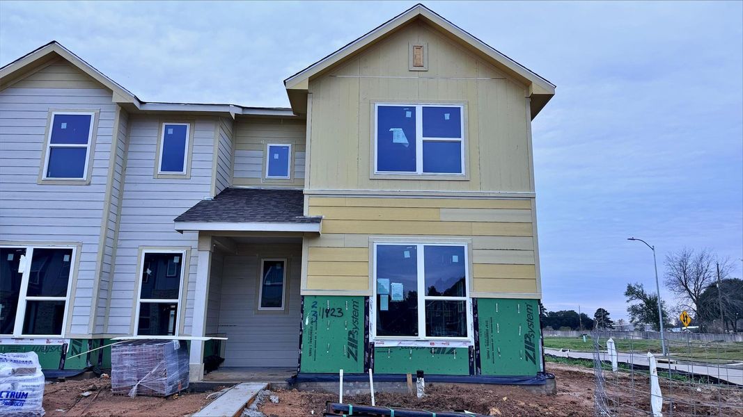 In-progress construction of a new home in Seven Oaks Townhomes, Tomball, TX (Image 9).