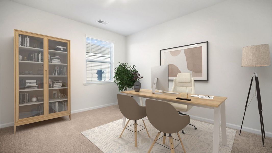 Furnished interior view inside a new home in The Groves at Bees Creek, Ridgeland (Image 15).