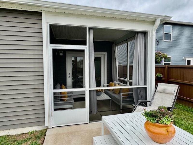 Exterior details and patio area of a home in Nexton, Summerville (Image 15).