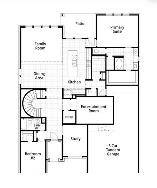 2D floor plan layout for the Leyland by Highland Homes in Meraki: 60ft. lots, Forney, TX (Image 5). 2D floor plan layout for the Leyland by Highland Homes in Meraki: 60ft. lots, Forney, TX (Image 5).