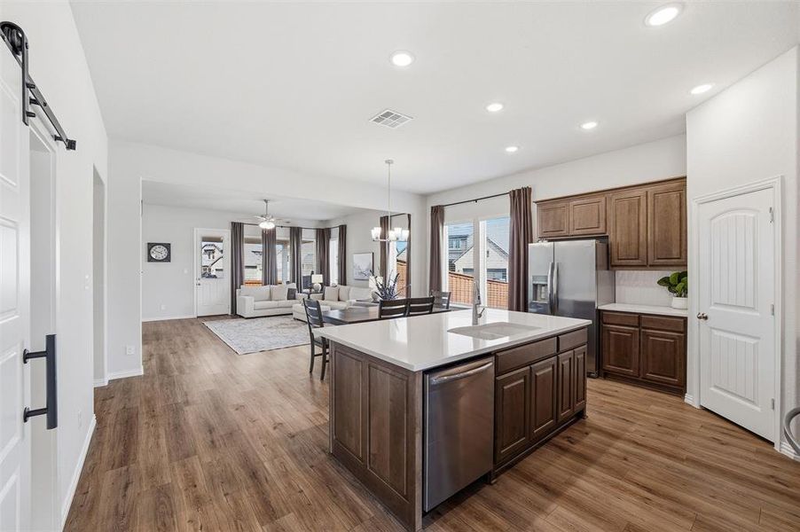 Furnished interior view inside a new home in Morningstar, Aledo (Image 25). Furnished interior view inside a new home in Morningstar, Aledo (Image 25).