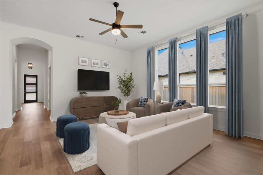 Family Room - Virtually Staged