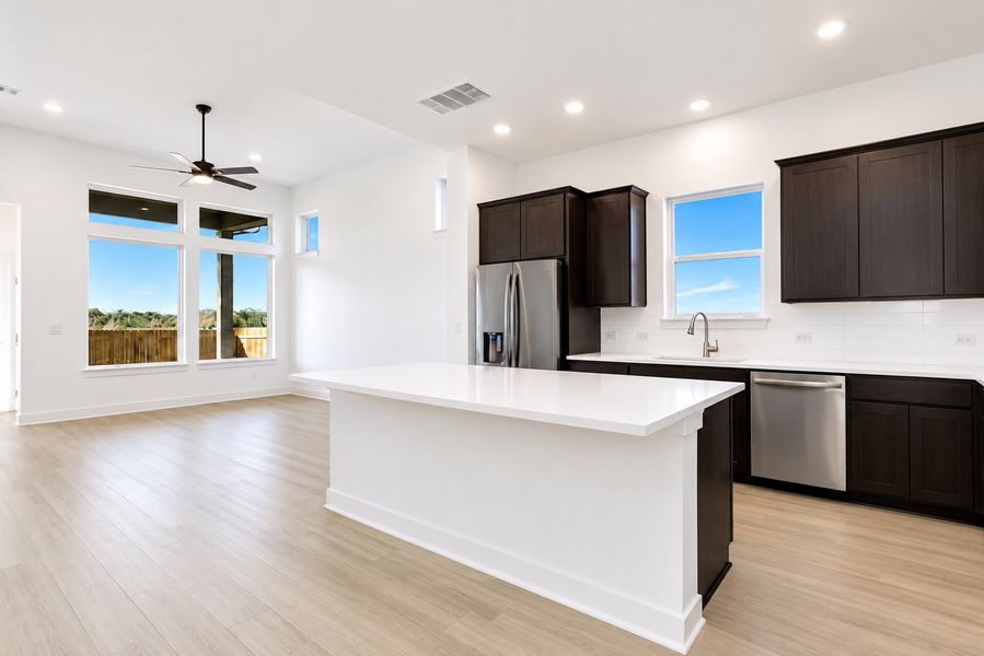 Furnished interior view inside a new home in South Brook, Leander (Image 4).