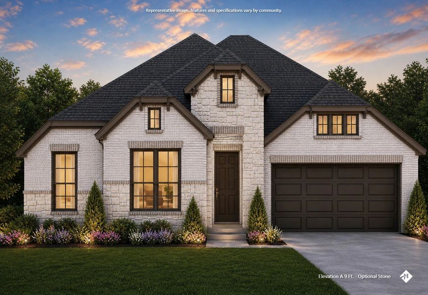 Front exterior of a new home in Bull Hide Estates, Hewitt, TX, highlighting curb appeal (Image 6). Front exterior of a new home in Bull Hide Estates, Hewitt, TX, highlighting curb appeal (Image 6).