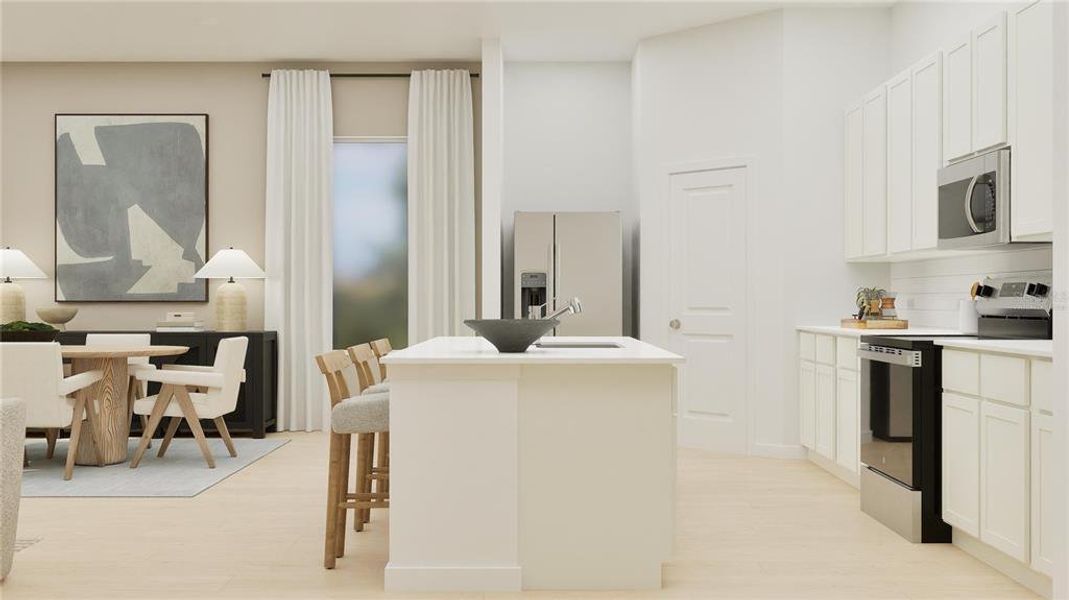 Furnished interior view inside a new home in , Clermont (Image 4).