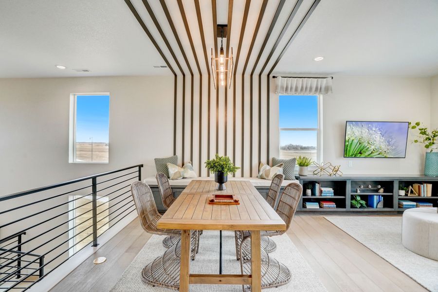Representative furnished interior of a home built from the 3 by Trumark Homes in Kitchel Lake at Serratoga Falls, Timnath (Image 40).