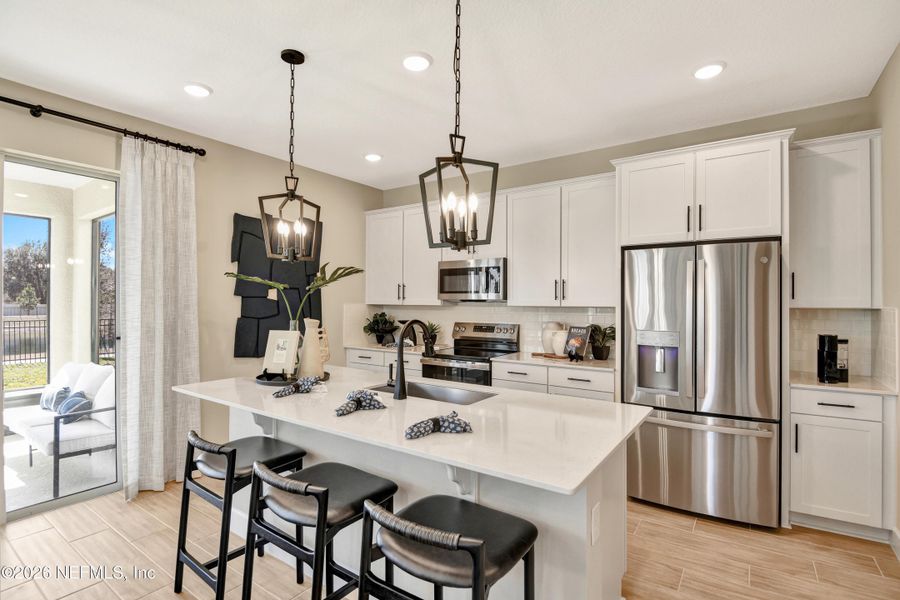 Furnished interior view inside a new home in , St. Augustine (Image 14).