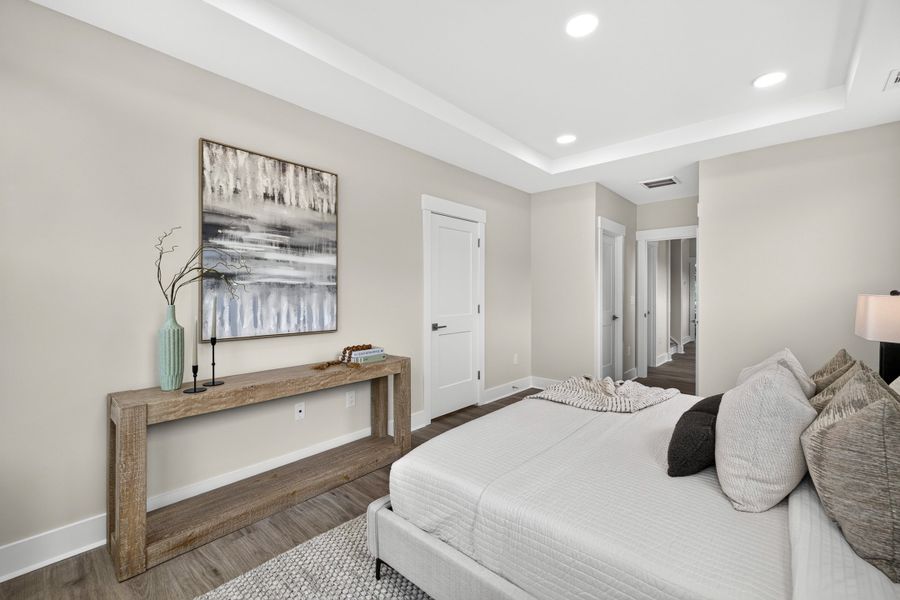 Representative furnished interior of a home built from the Weston End Unit by Baker Residential in Parc at Bradley Farm, Apex (Image 19).