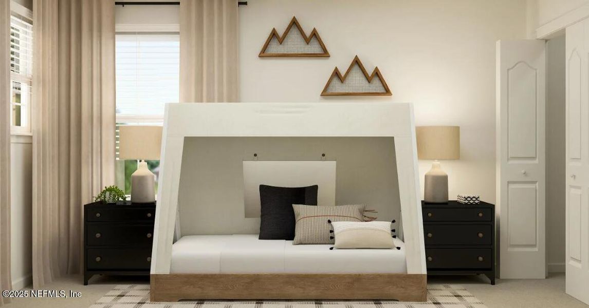 Furnished interior view inside a new home in Silver Falls Single Family at SilverLeaf: Silver Falls 40s at SilverLeaf, St. Augustine (Image 4).