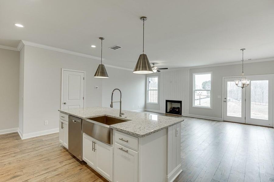 Furnished interior view inside a new home in , Sugar Hill (Image 12). Furnished interior view inside a new home in , Sugar Hill (Image 12).