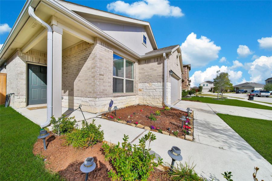 Exterior details and patio area of a home in , Cypress (Image 3).