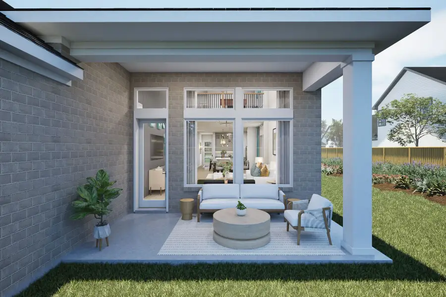 Representative exterior details of a home built from the The Mansfield by David Weekley Homes in ARTAVIA - Reserve Collection, Conroe (Image 3).