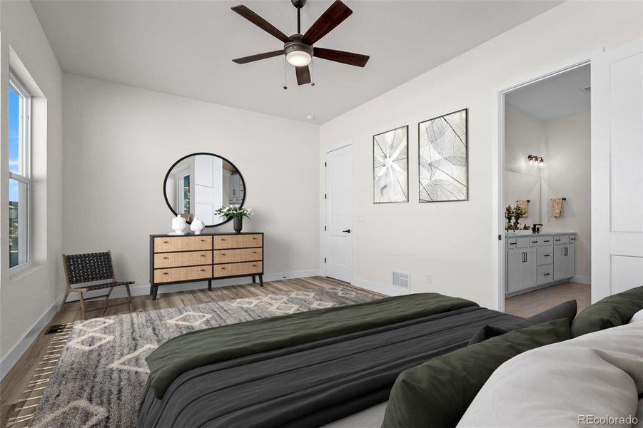Furnished interior view inside a new home in Wolf Ranch - Enclave Collection, Colorado Springs (Image 16).