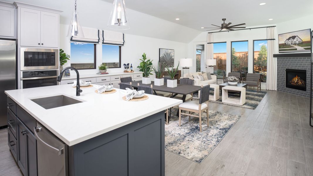 Furnished interior view inside a new home in M3 Ranch, Mansfield (Image 11). Furnished interior view inside a new home in M3 Ranch, Mansfield (Image 11).