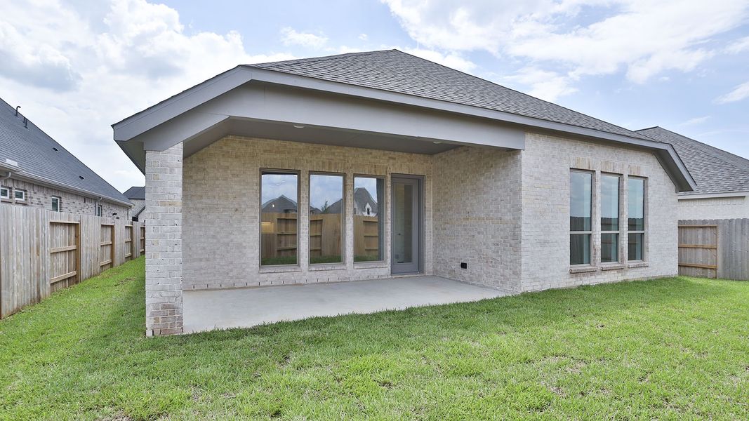 Exterior details and patio area of a home in The Grand Prairie, Hockley (Image 2). Exterior details and patio area of a home in The Grand Prairie, Hockley (Image 2).