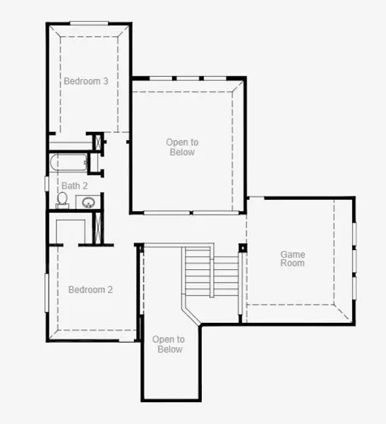 2D floor plan layout of this home in Valencia, Manvel, TX (Image 3).