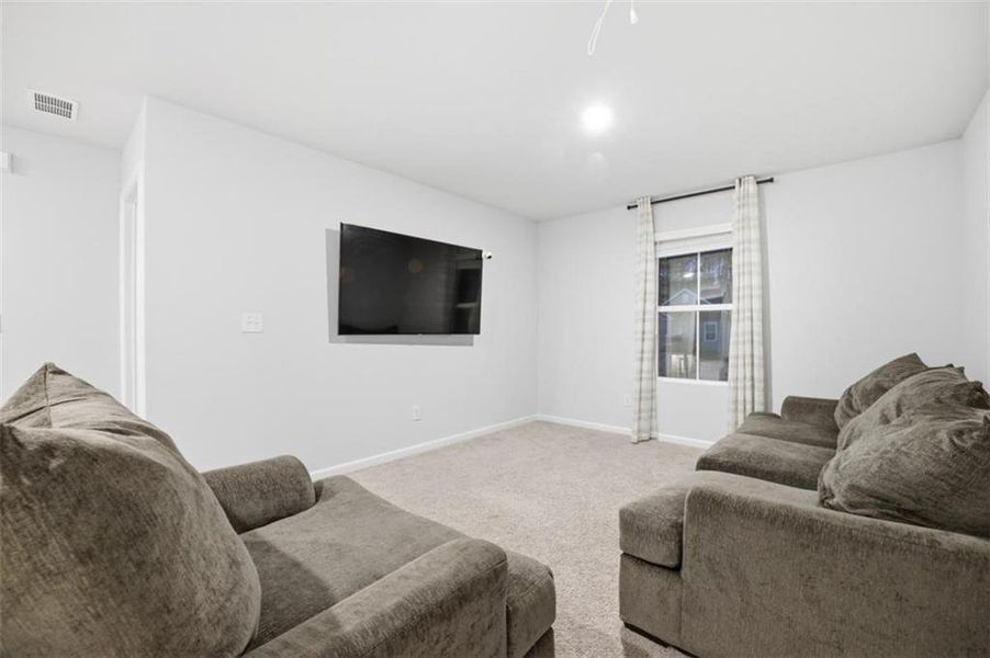 Furnished interior view inside a new home in Kingsley Creek, Lithonia (Image 16). Furnished interior view inside a new home in Kingsley Creek, Lithonia (Image 16).