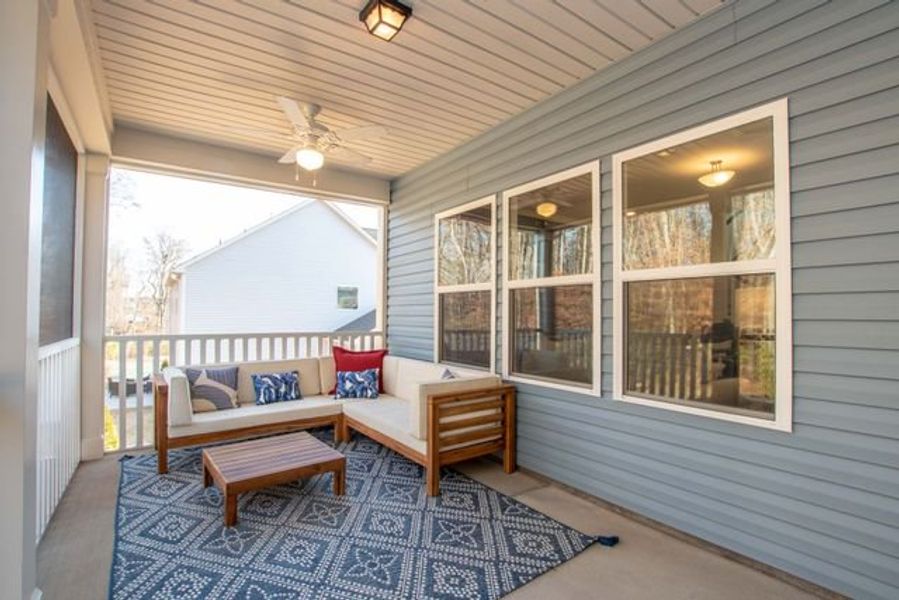 Representative exterior details of a home built from the Bedford by True Homes in Huntington Hills, Lincolnton (Image 3).
