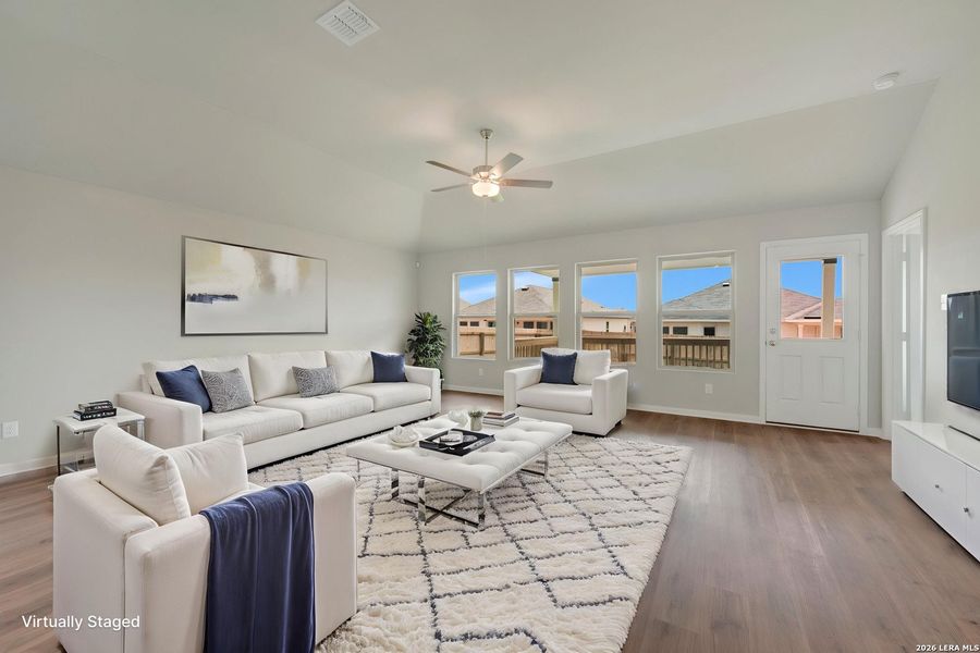 Furnished interior view inside a new home in Greenspoint Heights, Seguin (Image 13). Furnished interior view inside a new home in Greenspoint Heights, Seguin (Image 13).