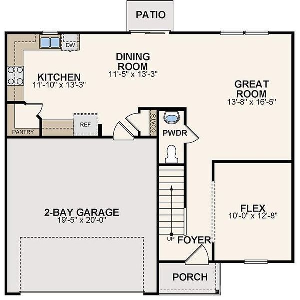 2D floor plan layout of this home in Linwood Acres, Linwood, NC (Image 2). 2D floor plan layout of this home in Linwood Acres, Linwood, NC (Image 2).