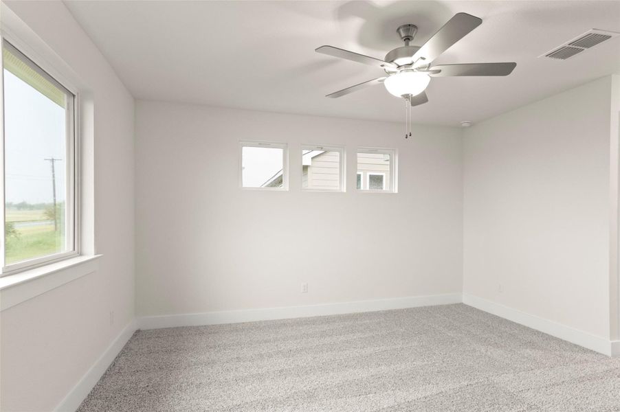 Spacious, unfurnished interior of a new home in Saddle Creek Twinhomes, Georgetown (Image 18). Spacious, unfurnished interior of a new home in Saddle Creek Twinhomes, Georgetown (Image 18).