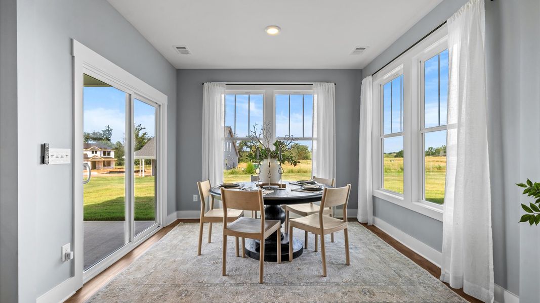 Breakfast Room of The Drayton Design by DRB Homes
